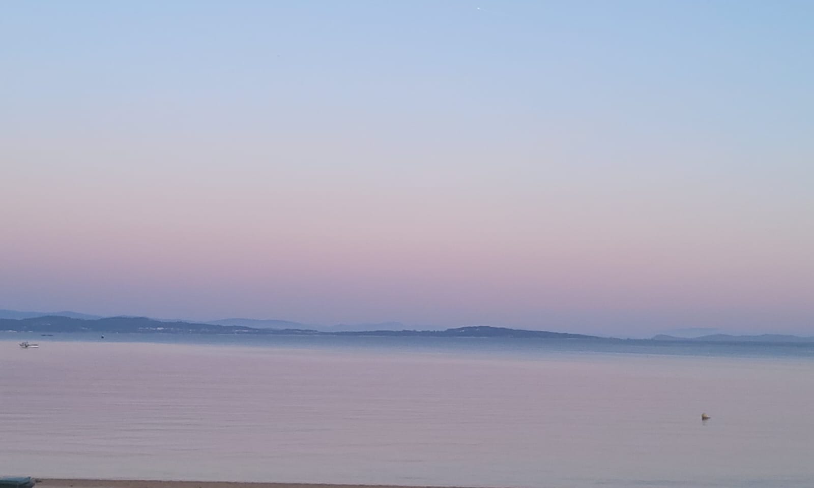 Dusk over the water at Assateague Island State Park, Maryland